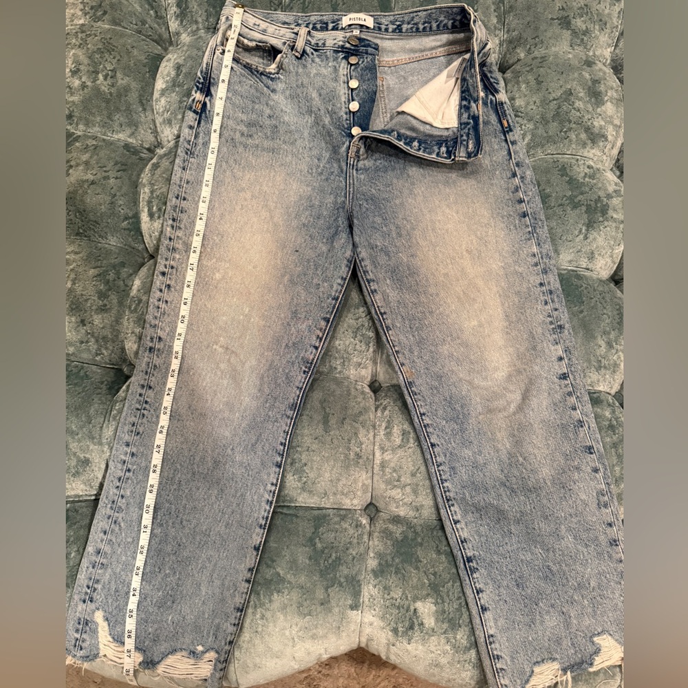 Pistola Light Wash Straight Jeans